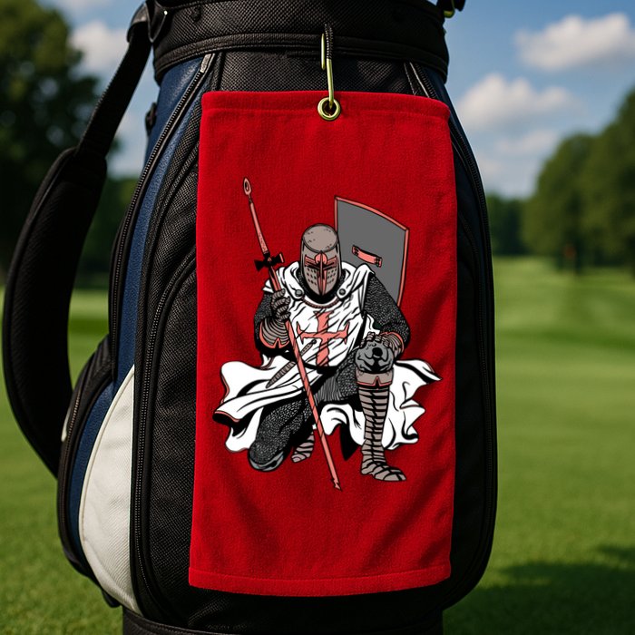 Crusader Knight Golf Towel
