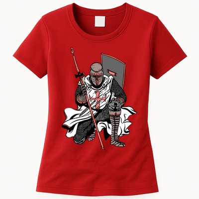 Crusader Knight Womens T-Shirt