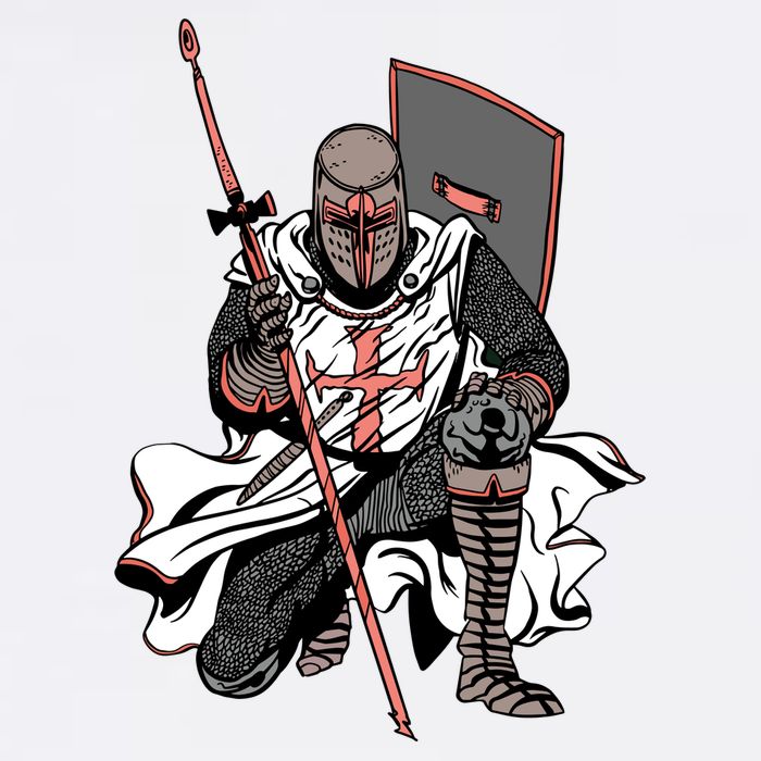 Crusader Knight Garment-Dyed Sweatshirt