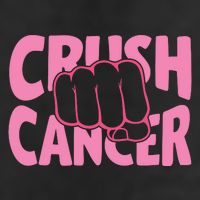 Crush Cancer 7 Panel Mesh Trucker Snapback Hat