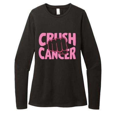 Crush Cancer Womens CVC Long Sleeve Shirt