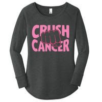 Crush Cancer Women's Perfect Tri Tunic Long Sleeve Shirt