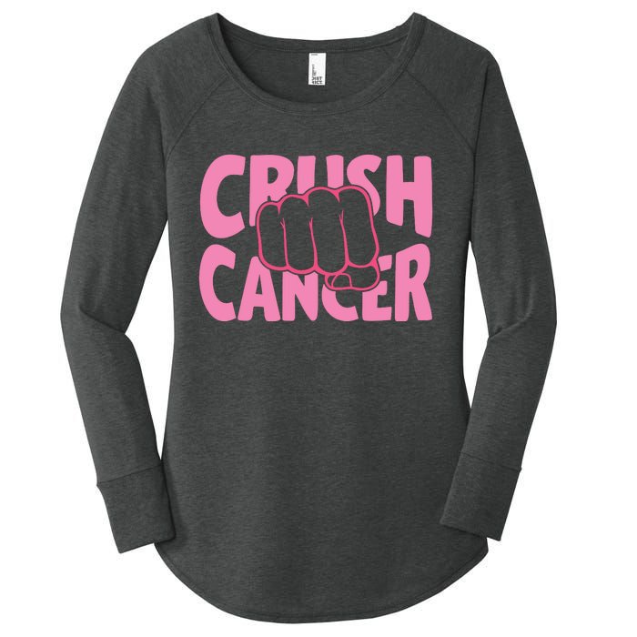 Crush Cancer Women's Perfect Tri Tunic Long Sleeve Shirt