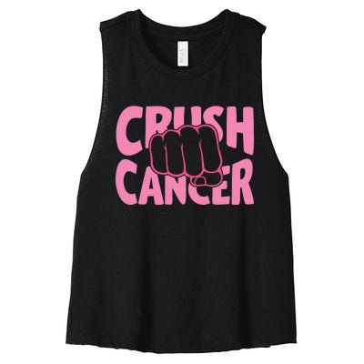 Crush Cancer Women's Racerback Cropped Tank