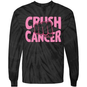 Crush Cancer Tie-Dye Long Sleeve Shirt