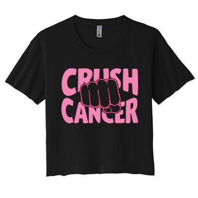 Crush Cancer Women's Crop Top Tee