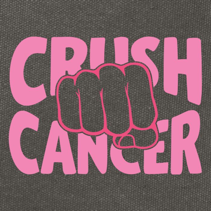 Crush Cancer Cotton Canvas Backpack