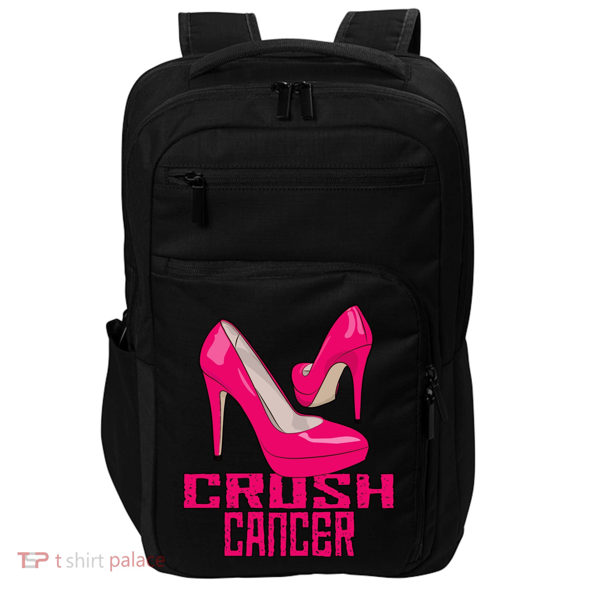 Crush Cancer With Pink Heels Impact Tech Backpack