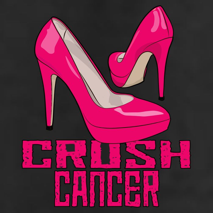 Crush Cancer With Pink Heels 11oz C Handle Ceramic Mug