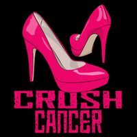 Crush Cancer With Pink Heels Crop Top