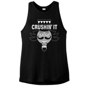 Crushin' It Funny Nutcrackers Christmas Ladies PosiCharge Tri-Blend Wicking Tank