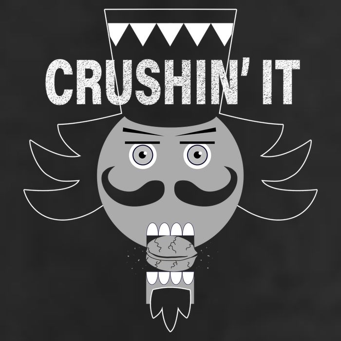 Crushin' It Funny Nutcrackers Christmas Cool Comfort Performance Bucket Hat