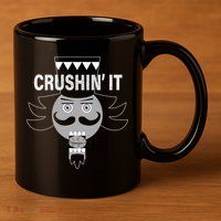 Crushin' It Funny Nutcrackers Christmas 11oz C Handle Ceramic Mug