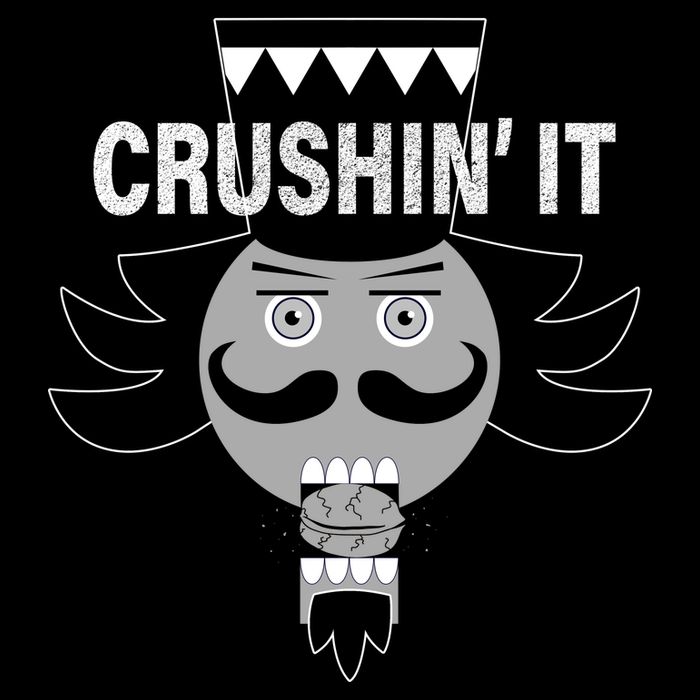 Crushin' It Funny Nutcrackers Christmas Wool Snapback Cap