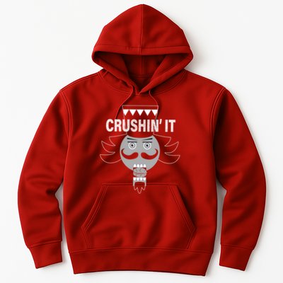 Crushin' It Funny Nutcrackers Christmas Hoodie