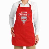 Crushin' It Funny Nutcrackers Christmas Apron