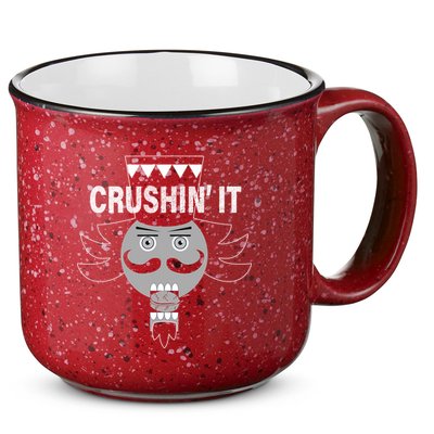 Crushin' It Funny Nutcrackers Christmas 15oz Campfire Ceramic Mug