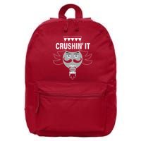 Crushin' It Funny Nutcrackers Christmas 16 in Basic Backpack