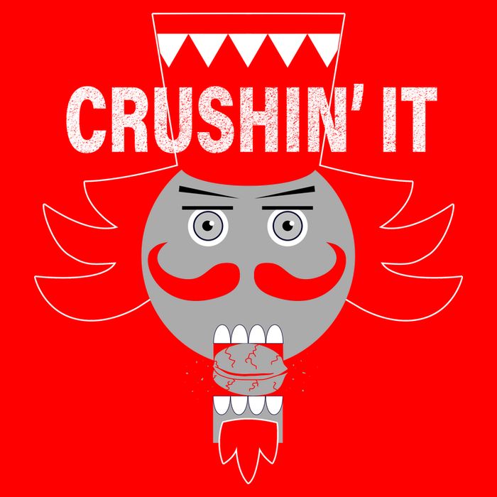 Crushin' It Funny Nutcrackers Christmas 16 in Basic Backpack
