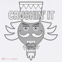 Crushin' It Funny Nutcrackers Christmas Garment-Dyed Sweatshirt