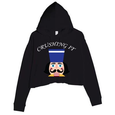 Crushing It! Nutcracker Christmas Crop Fleece Hoodie