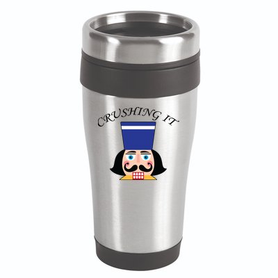 Crushing It! Nutcracker Christmas 16oz Travel Tumbler
