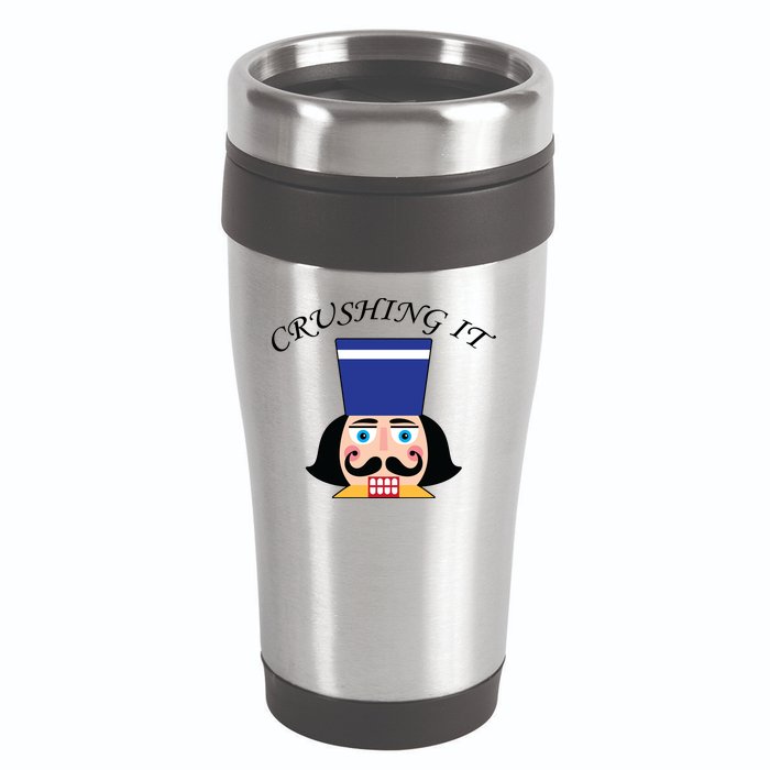 Crushing It! Nutcracker Christmas 16oz Travel Tumbler