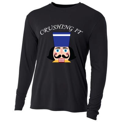 Crushing It! Nutcracker Christmas Cooling Performance Long Sleeve Crew