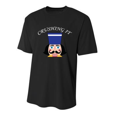 Crushing It! Nutcracker Christmas Youth Performance Sprint T-Shirt