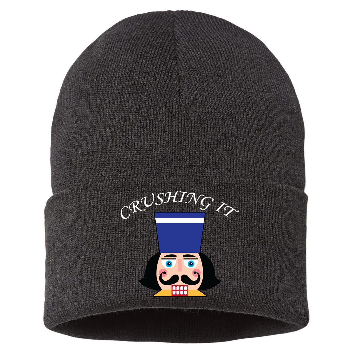 Crushing It! Nutcracker Christmas Sustainable Knit Beanie