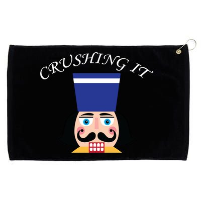 Crushing It! Nutcracker Christmas Grommeted Golf Towel