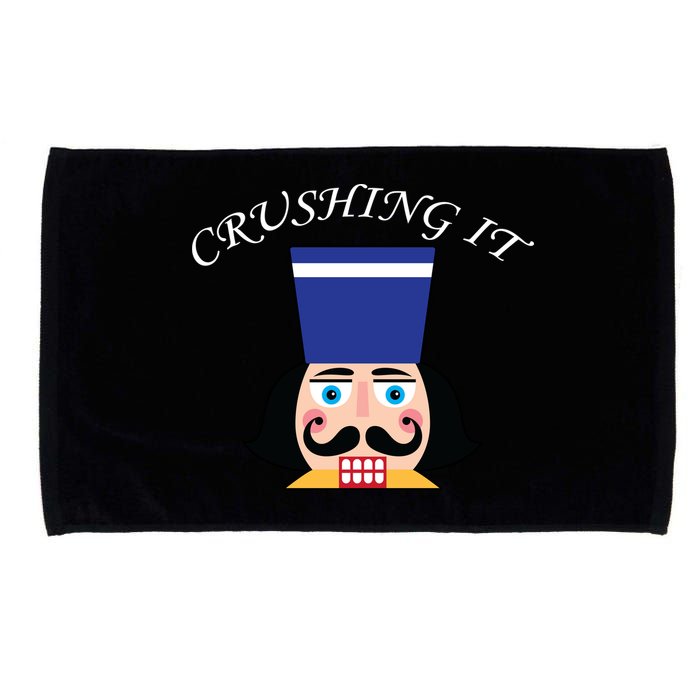 Crushing It! Nutcracker Christmas Microfiber Hand Towel