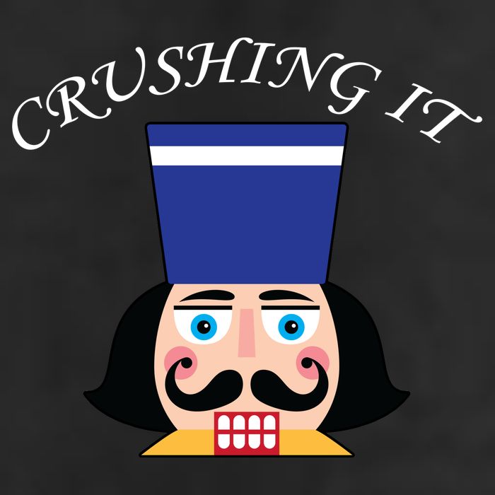Crushing It! Nutcracker Christmas Microfiber Hand Towel