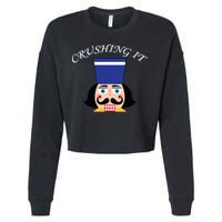 Crushing It! Nutcracker Christmas Cropped Pullover Crew