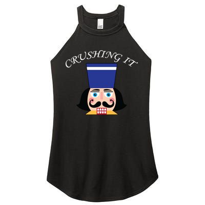Crushing It! Nutcracker Christmas Women's Perfect Tri Rocker Tank
