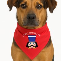 Crushing It! Nutcracker Christmas USA-Made Doggie Bandana