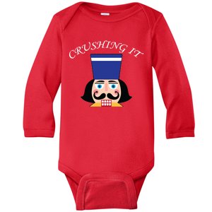 Crushing It! Nutcracker Christmas Baby Long Sleeve Bodysuit