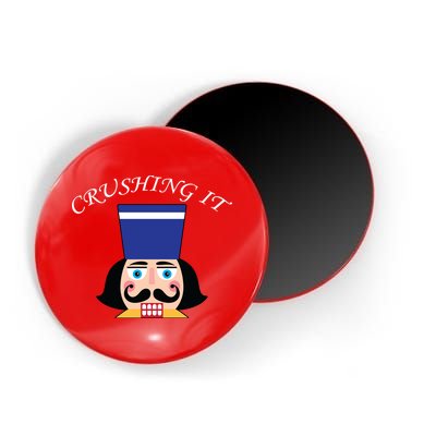 Crushing It! Nutcracker Christmas Magnet