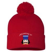 Crushing It! Nutcracker Christmas Pom Pom 12in Knit Beanie