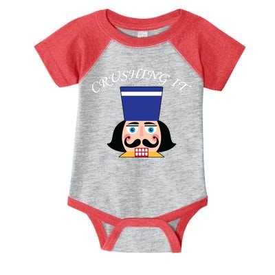 Crushing It! Nutcracker Christmas Infant Baby Jersey Bodysuit