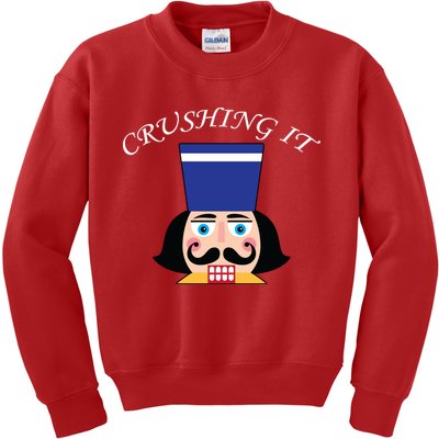 Crushing It! Nutcracker Christmas Kids Sweatshirt