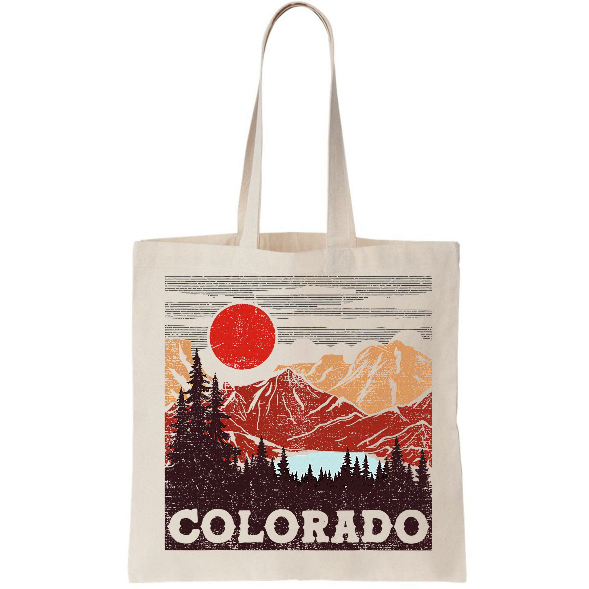 Colorado Retro Vintage Mountains Nature Hiking Bag