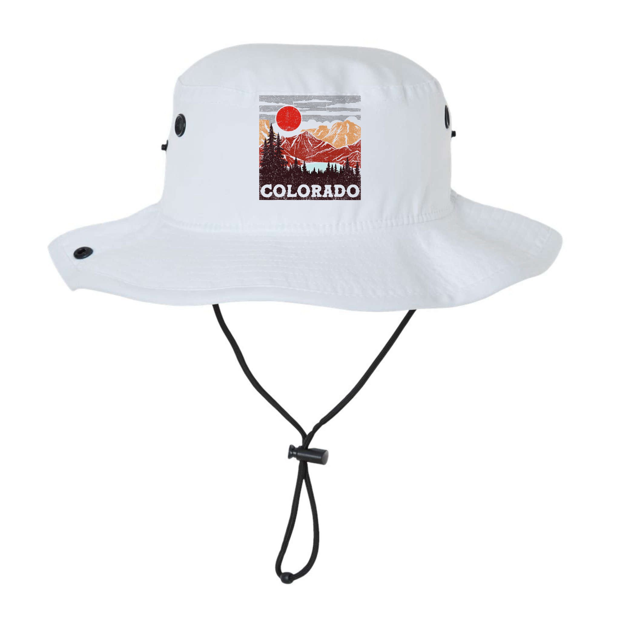 Colorado Retro Vintage Mountains Nature Hiking Bucket Hat