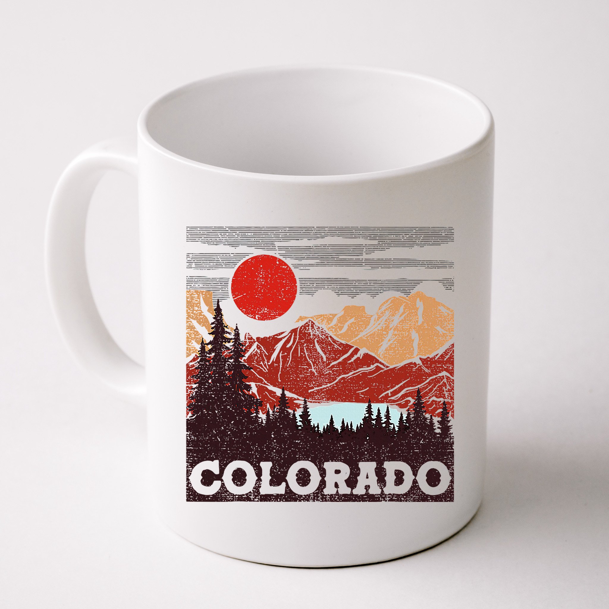 Colorado Retro Vintage Mountains Nature Hiking Mug