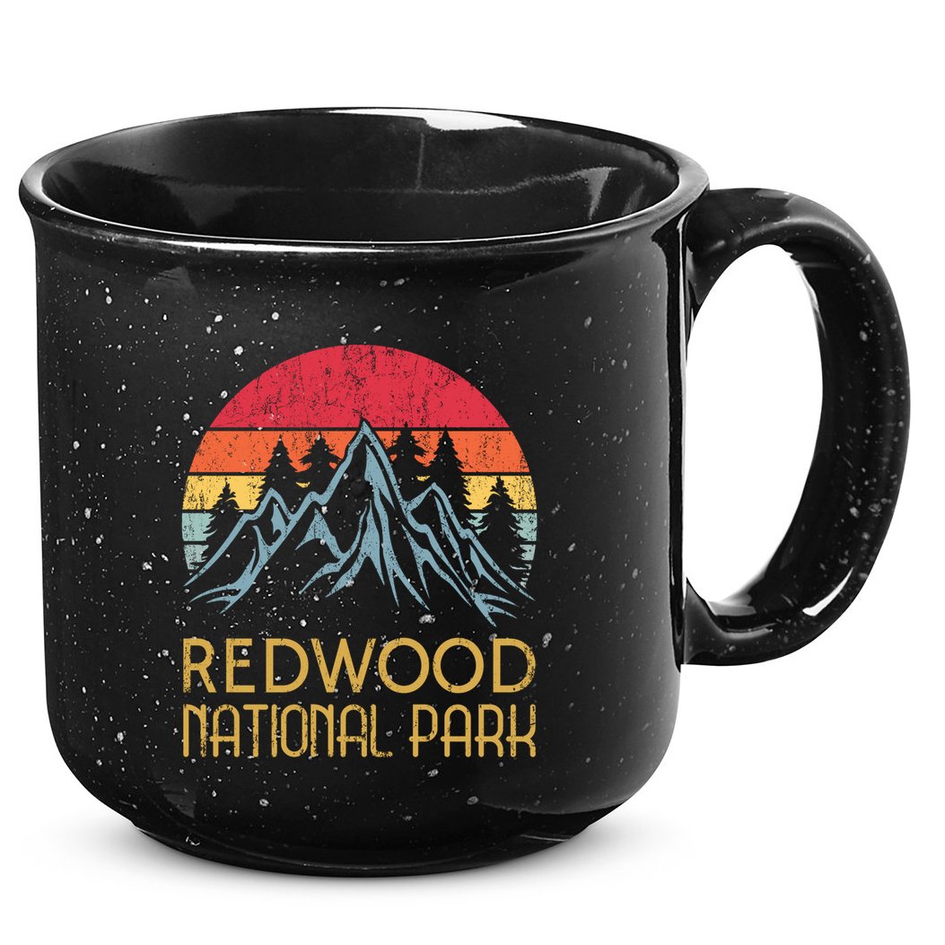 California Retro Vintage Redwood National Park 15oz Campfire Ceramic Mug