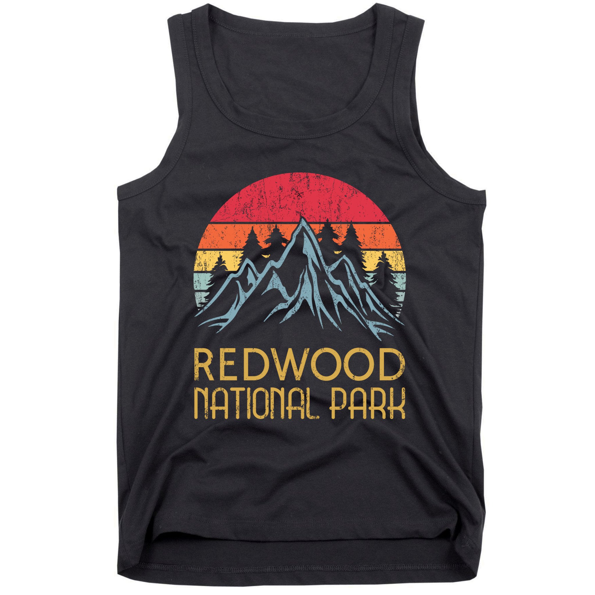 California Retro Vintage Redwood National Park Tank Top