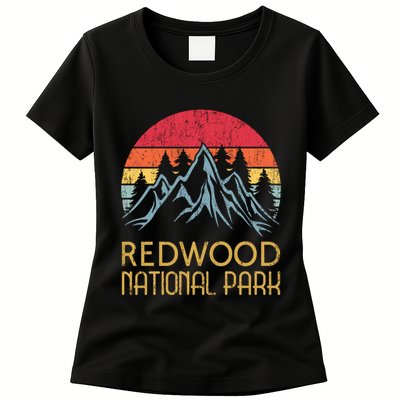 California Retro Vintage Redwood National Park Womens T-Shirt