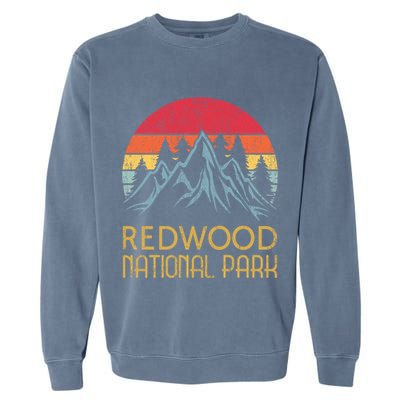 California Retro Vintage Redwood National Park Garment-Dyed Sweatshirt