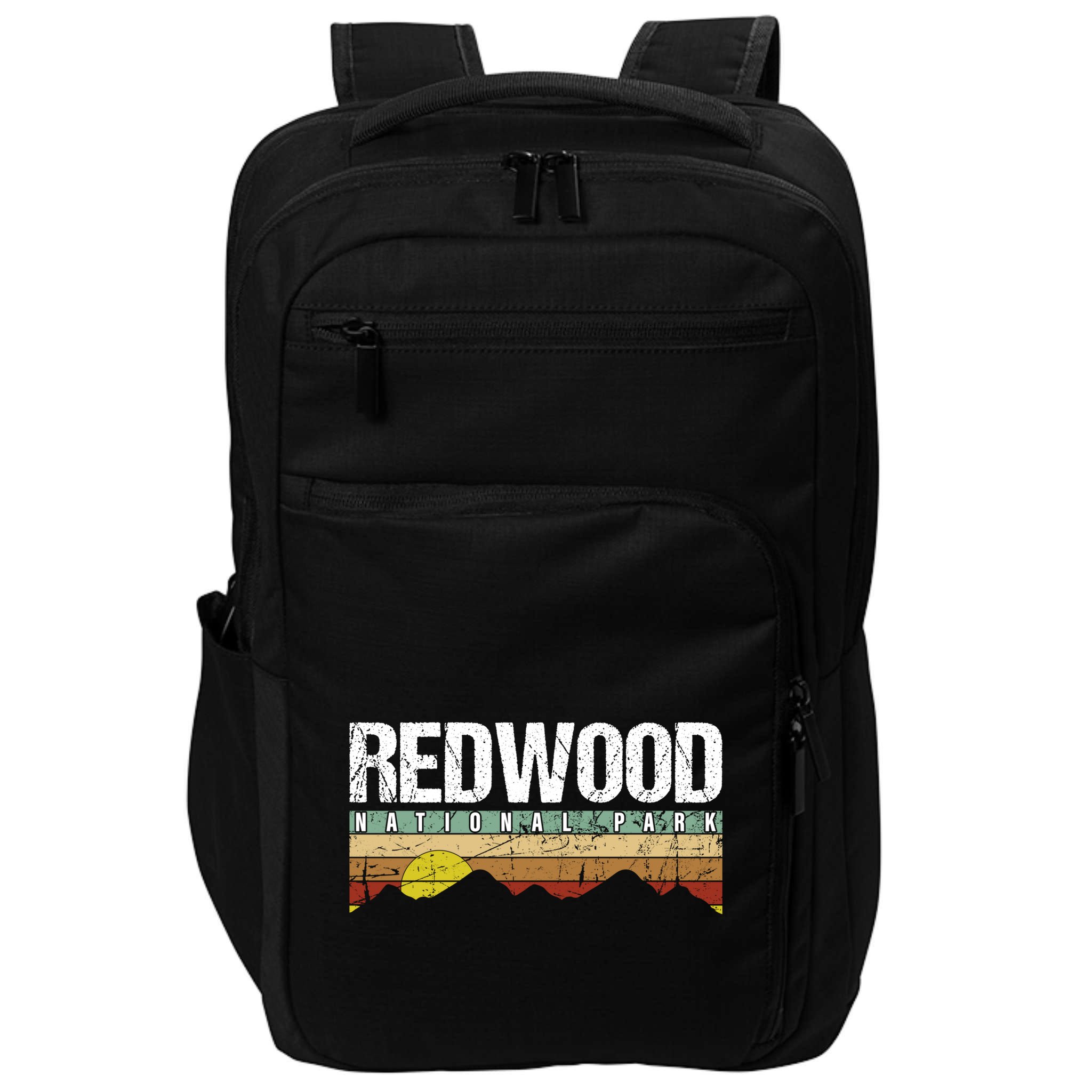 California Retro Vintage Redwood National Park Impact Tech Backpack