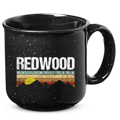 California Retro Vintage Redwood National Park 15oz Campfire Ceramic Mug